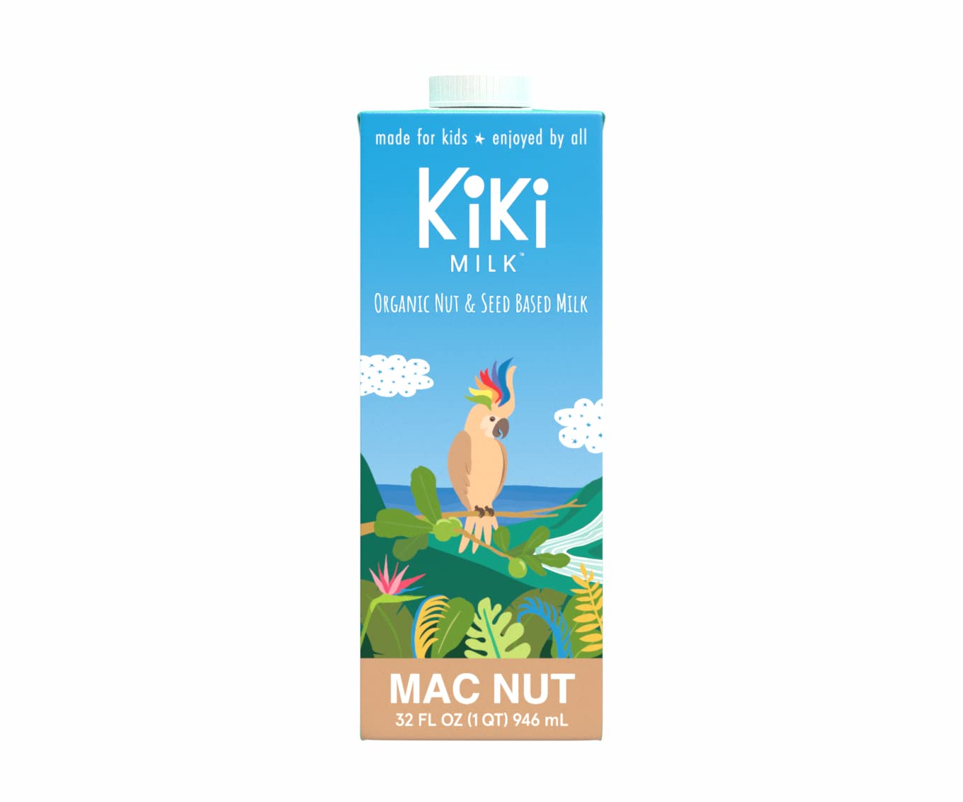 Kiki Milk Plant Based Milk - Organic Chocolate Milk - Calcium & Magnesium Source - Gluten Free, Gum Free, GMO Free, Dairy Free, Soy Free, Glyphosate Free - Shelf Stable - (32 oz ? Pack of 6) - Image 2